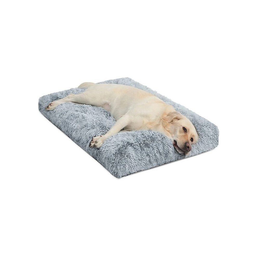 Grand lit pour chien, matelas lavable, apaisant, doux et anti-anxiété, tapis en peluche de luxe avec fond VHV