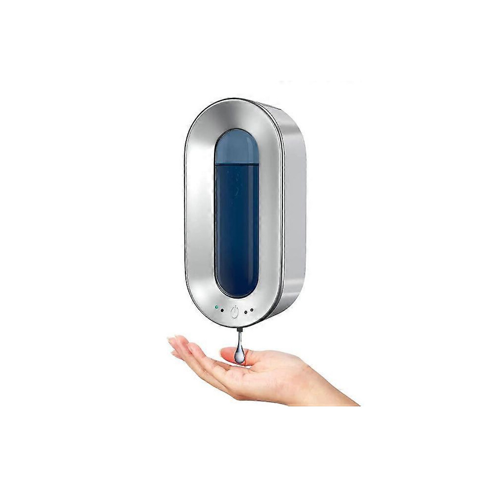 (As show, One size) Automatic Soap Dispenser 700ML Wall Mounted Touchless Hand Sanitizer Battery Powered Waterproof Gel Dispenser for Household Kitche