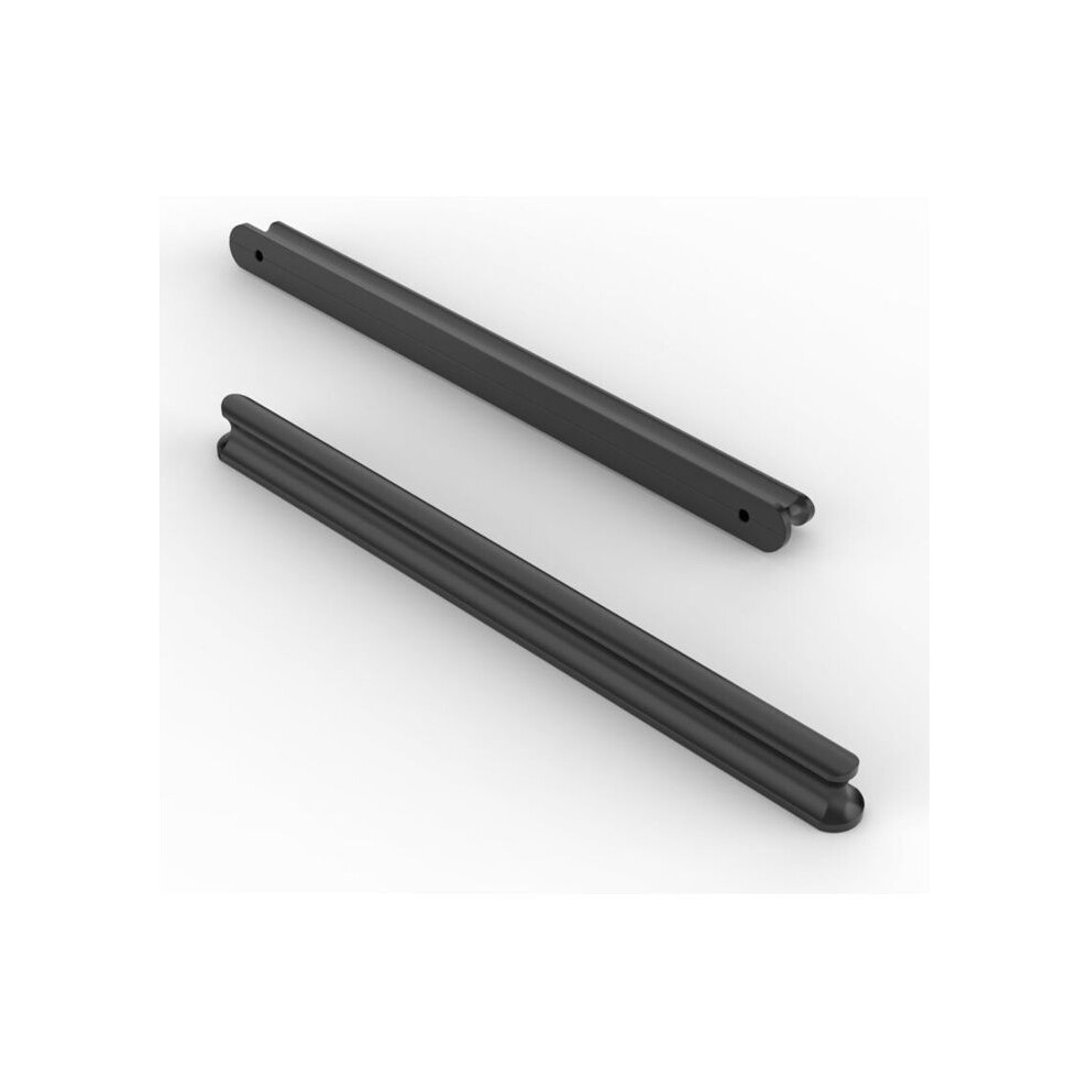 Lot de 5 poignées de meuble de cuisine noires de 192 mm avec vis pour bureaux, tiroirs, armoires et placards UK0047 VHV