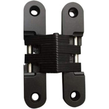 Charnières de portail dissimulées en acier inoxydable - Noires - 1 paire VHV