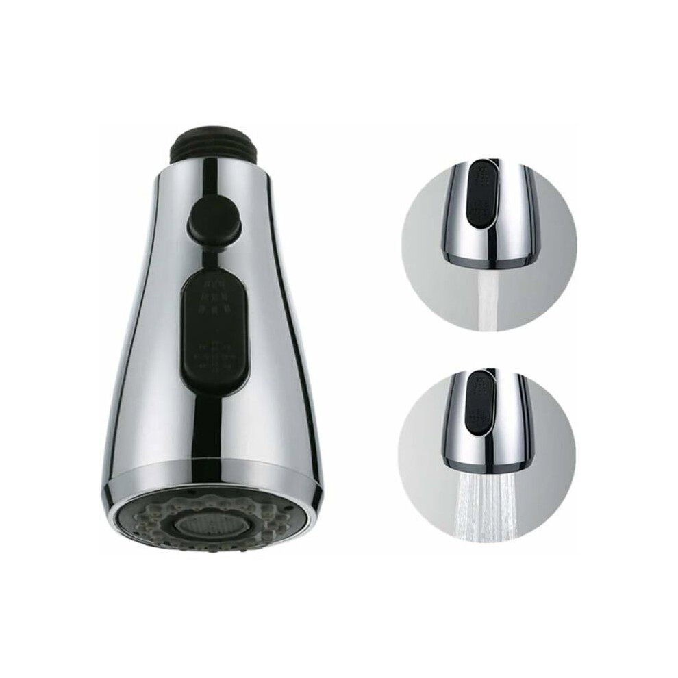 Lot de 2 pulvérisateurs de robinet avec 3 modes de pulvérisation et tête de pulvérisation extractible pour éviers et robinets de cuisine