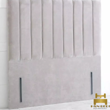 (Silver Plush, King 5ft) Plush 54 inch Panel Headboard for Divan Double Bed Frame UK All Sizes Floor Standing Headboard