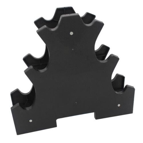 Support d'haltères - VHV - 3 niveaux - Noir - Rangement efficace - Musculation