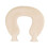 Bouillotte en forme de U, double isolation, tricotée, housse décorative en lin, rose 4