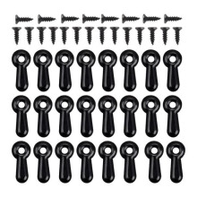 300 verrous rotatifs pour photos, matériel pour cadre photo et 300 vis pour travaux manuels, suspension, dessin, noir