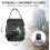 Douche solaire de camping - 20 L - avec indicateur de température - Portable Noir 4