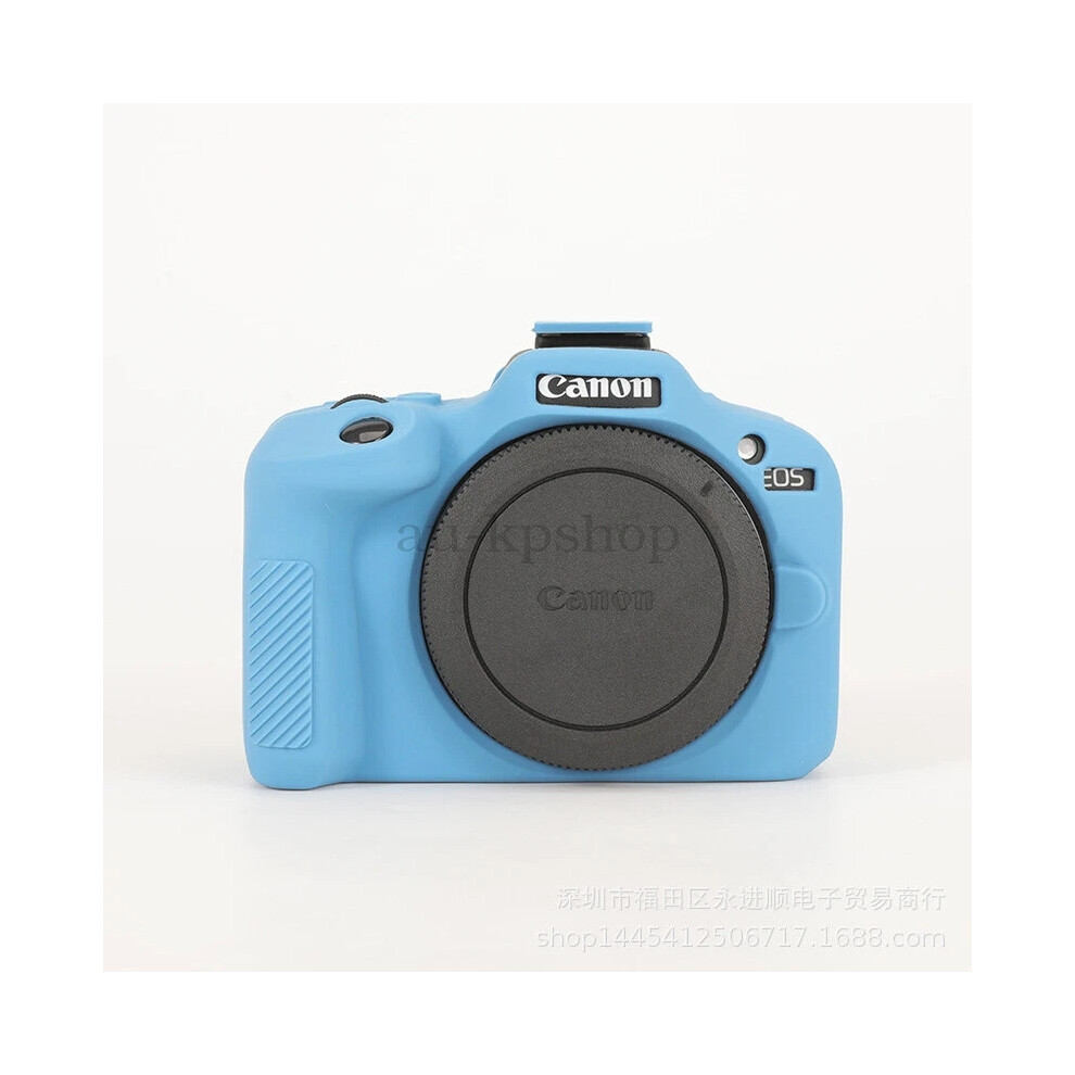 (Blue) Hot New - For Canon Eos R100 Silicone Case Portable Scratch Resistant Shockproof Cover Blue 6963793909018