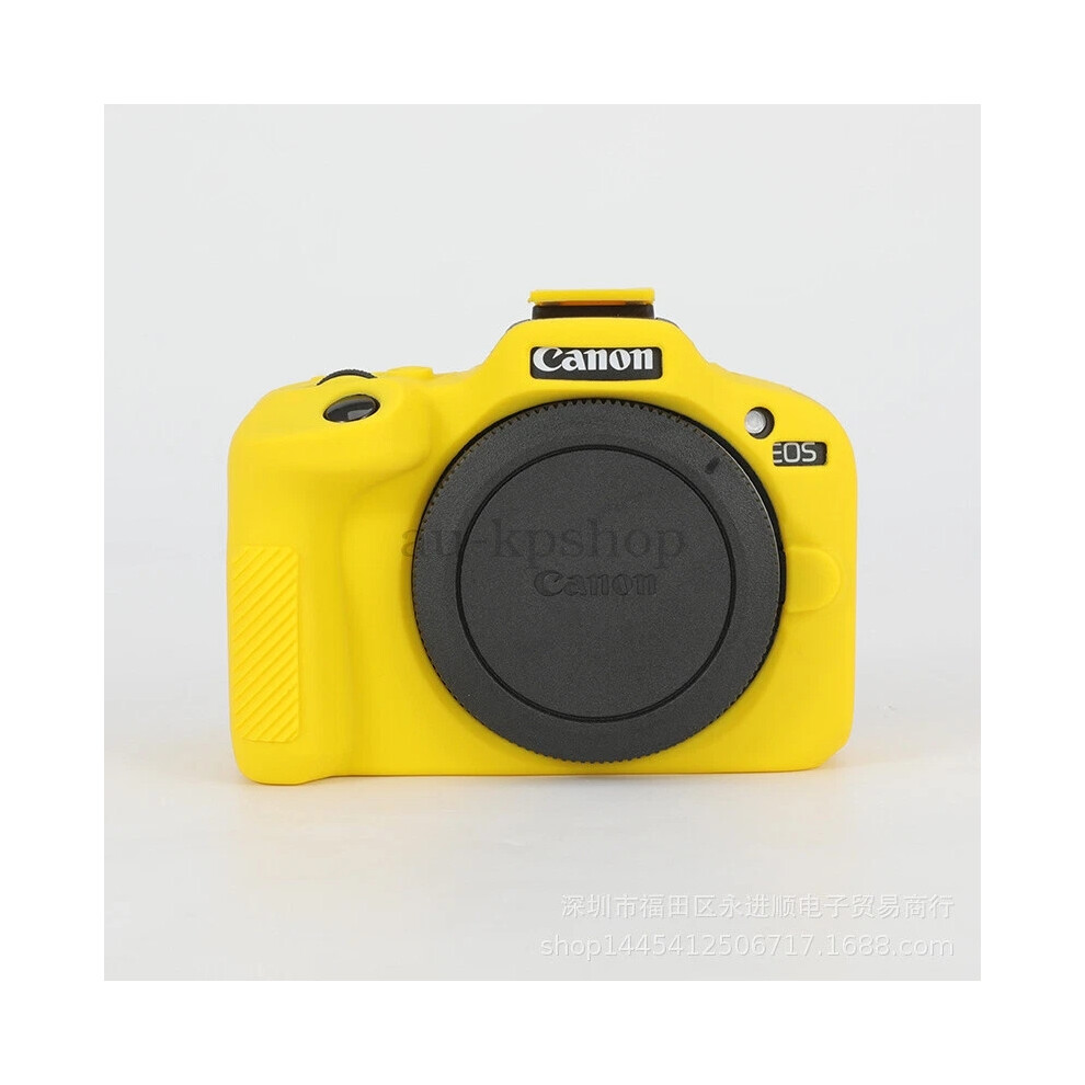 (Yellow) Hot New - For Canon Eos R100 Silicone Case Portable Scratch Resistant Shockproof Cover Yellow 6963793909070