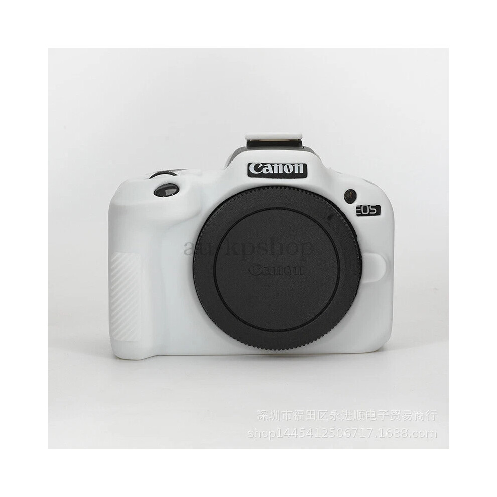 (White) Hot New - For Canon Eos R100 Silicone Case Portable Scratch Resistant Shockproof Cover White 6963793909063
