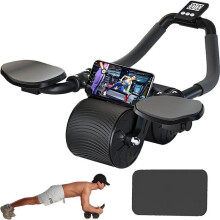 AB Roller pour exercices abdominaux - Roue abdominale à double rebond automatique