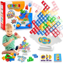 Jeu d'empilement Tetris - Blocs empilables russes - 48 pièces - Jouet pour enfants