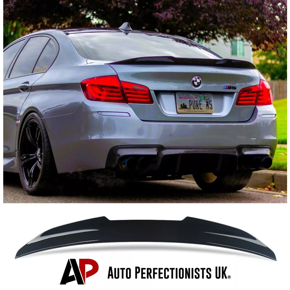 For Bmw 5 Series M5 F10 Rear High Kick Psm Ducktail Spoiler Wing 2010-17 Black 5061072661273