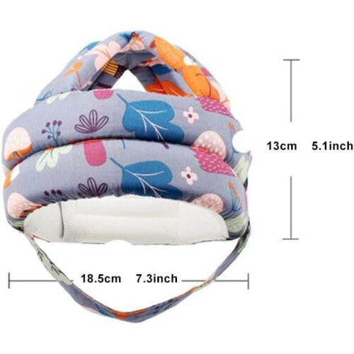 Casque de protection pour bébé - Antichoc - Réglable - Respirant - Blanc 2