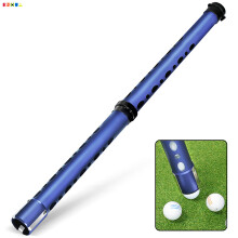 ( bright blue with black connector) Lightweight Aluminum Golf Ball Picker Tube – Portable Detachable Ball Retriever with Easy Grip Quick Assembly