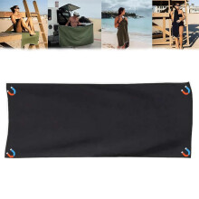 Magnetic Towel  75 x 30 Inch Multifunctional Microfibre Bath Towel, QuickDry for Beach, Yoga, Pool, Gym  Camping Black