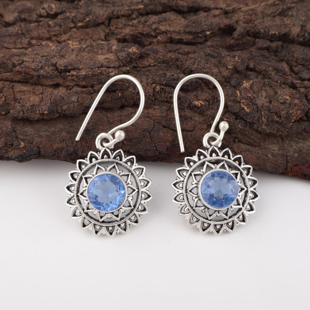 Tanzanite Gemstone Jewelry, 925 Solid Sterling Silver Earring, Handmade Earring Gorgeous Jewelry For Wedding Gift