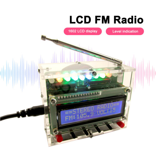 DIY FM-Radiowecker 87-108 MHz LCD-Display 5V Set 2