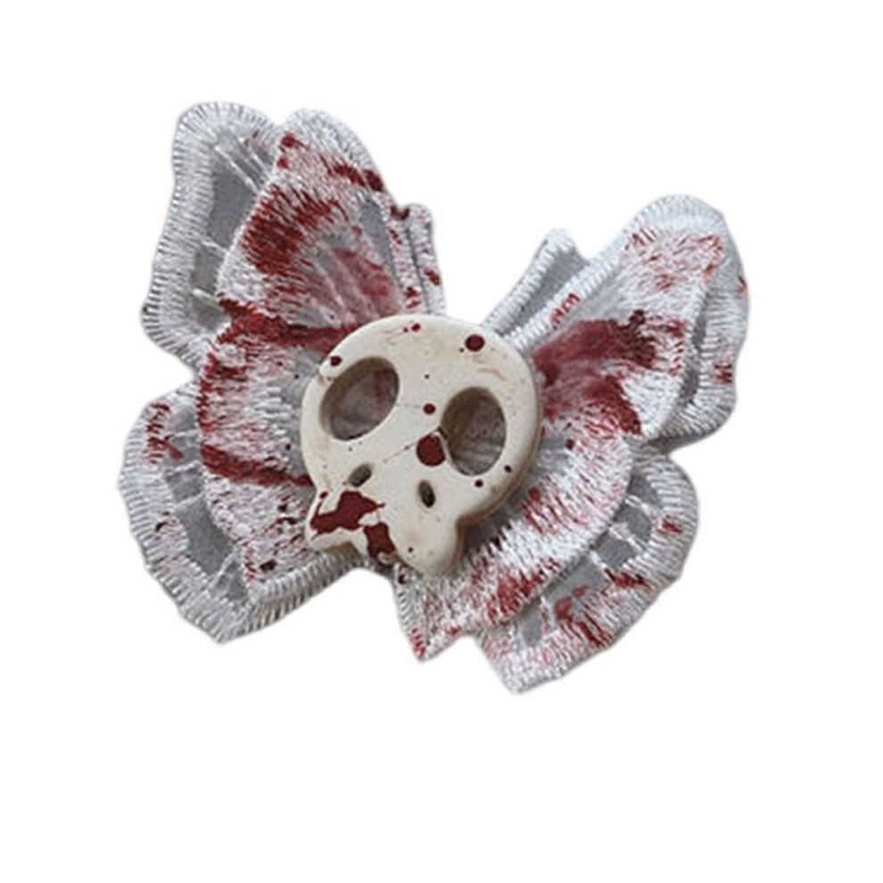 (2) Gothic Hairpin Angel Butterfly Headdress Steampunk Skeleton Head Hair Clips Hair Accessories For Dance Masquerade Ball