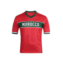 (S, One size) Sportswear, football uniforms, short-sleeved jerseys, national team fans cheering T-shirts Morocco