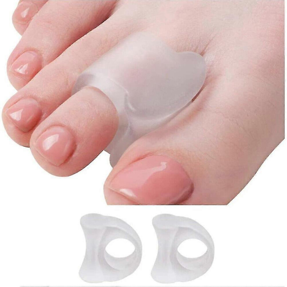 Kikidex (4Pcs 2 Pair, One Size) Toe Separator Insoles Ring Separation Hallux Valgus Correction Pad Foot Care Orthopedic Foot Toe Hallux Valgus Correct