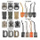 (As show, One size) 10 Pieces Tactical Gear Strap Clip 2