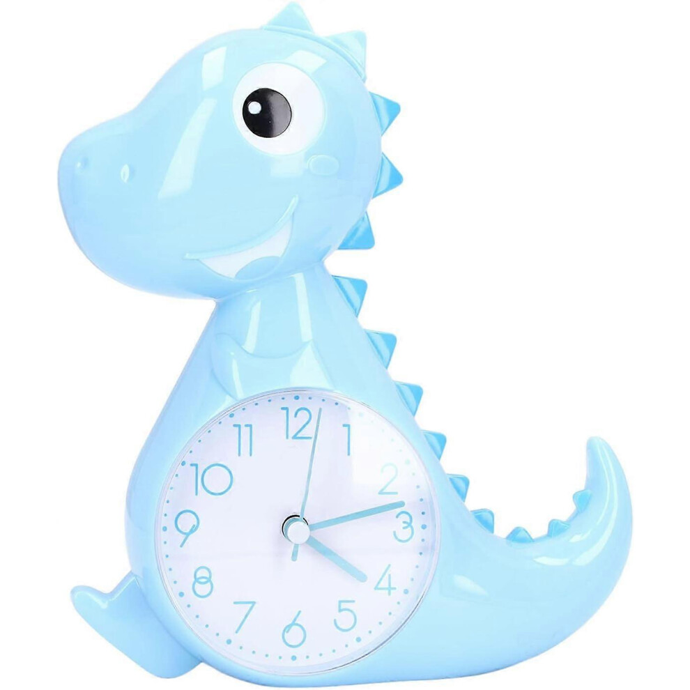 (As Show, One Size) Alarm Clock For Kids, Children's Sleep Trainer Toddler Dinosaur Alarm Clock For Toddler Boy Girls Bedroom Desk, Blue Kikidex
