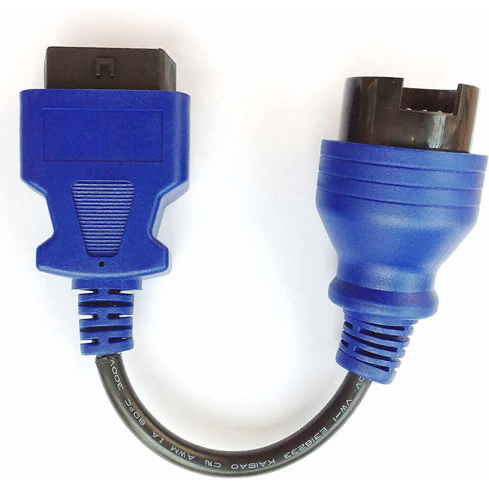 (As show, One size) 38pin OBD Ivec Diagnostic Adapter Connector Truck OBDII CableTruck Cable IVECO 38Pin to OBD16pin Cable for Trucks Cable [Energy Cl
