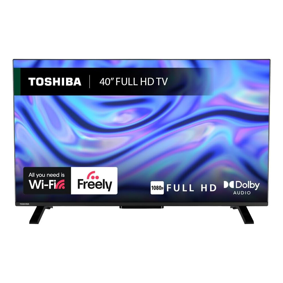 Toshiba 40" LV2553DB Full HD Smart VIDAA TV, HDR, Freely, Disney plus, Prime Video, Netflix, Dolby Audio