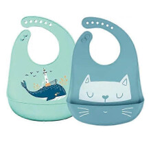 (As show, One size) Baby Bibs Soft Silicone Bibs Green Recuperator Bib Waterproof Adjustable Child Waterproof Feeding Bibs, Lightweight, Soft, Baby Bibs with 2 Adjustable
