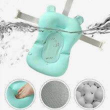 (As show, One size) Baby Bathtub Pillow Pad Shower Mat Foldable Shower Mat Bath Pillow Bath Seat green