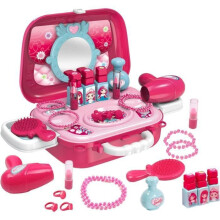 Ensemble de maquillage 21 pièces avec étui de transport et sac à bandoulière, coffret de déguisement de princesse, cadeau pour filles de 3,