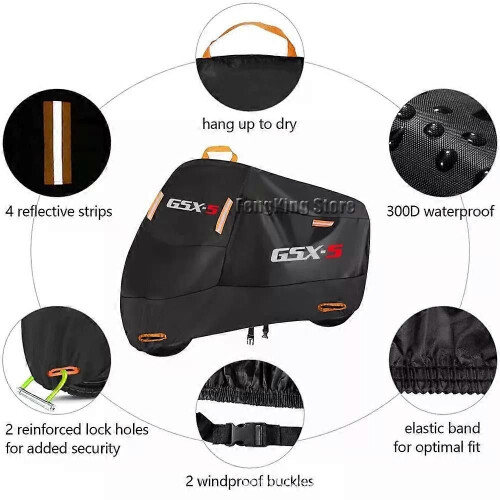 (4XL XXXXL για 250cm) Ισχύει για κάλυμμα μοτοσικλέτας, προστασία 2