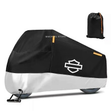 (4XL για 230-260cm-Ασημί-4)Ισχύει για Αδιάβροχο κάλυμμα μοτοσικ