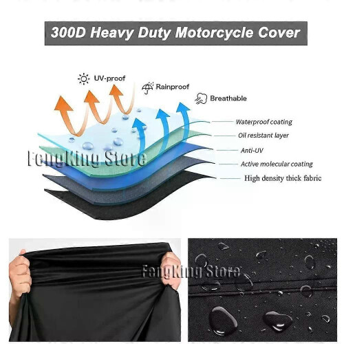 (3XL XXXL για 220cm) Ισχύει για αδιάβροχο κάλυμμα μοτοσικλέτας, εξ 1