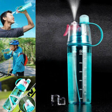 Portable 600ML Leakproof Sports Spray Mist Water Bottle for Travel Climbing