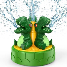 Arroseur d'eau pour enfants, dinosaure d'extérieur, pulvérisateur d'eau pour jardin, pelouse, piscine, vert