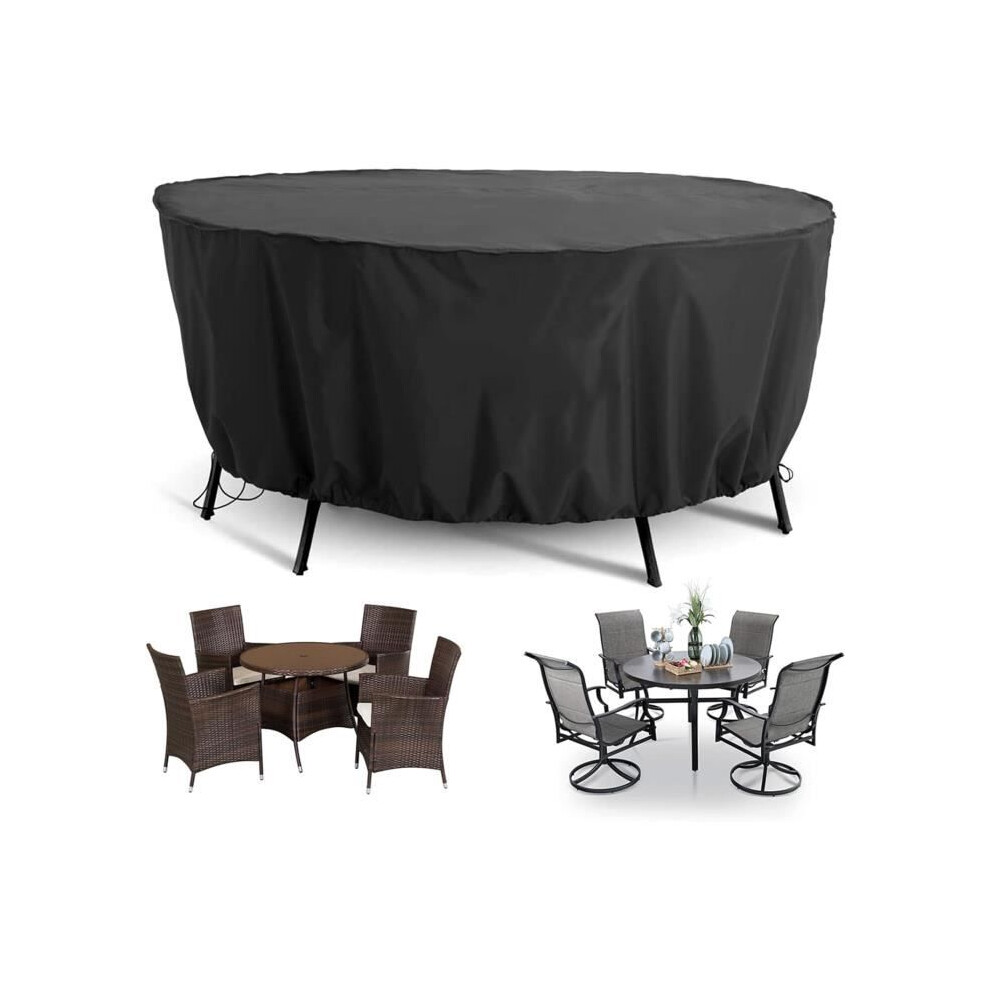 Housse de protection pour mobilier de jardin, tissu Oxford 420D imperméable, coupe-vent, anti-UV, avec corde et boucle, 180 x 90 cm