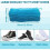 Lot de 2 sacs à linge pour chaussures - Réutilisables pour protéger les chaussures - Bleu 3