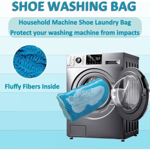 Lot de 2 sacs à linge pour chaussures - Réutilisables pour protéger les chaussures - Bleu 1