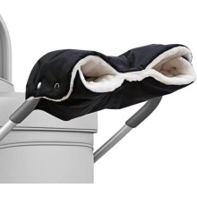 Gants de poussette universels imperméables et coupe-vent avec polaire chaude et coton pour poussette, buggy