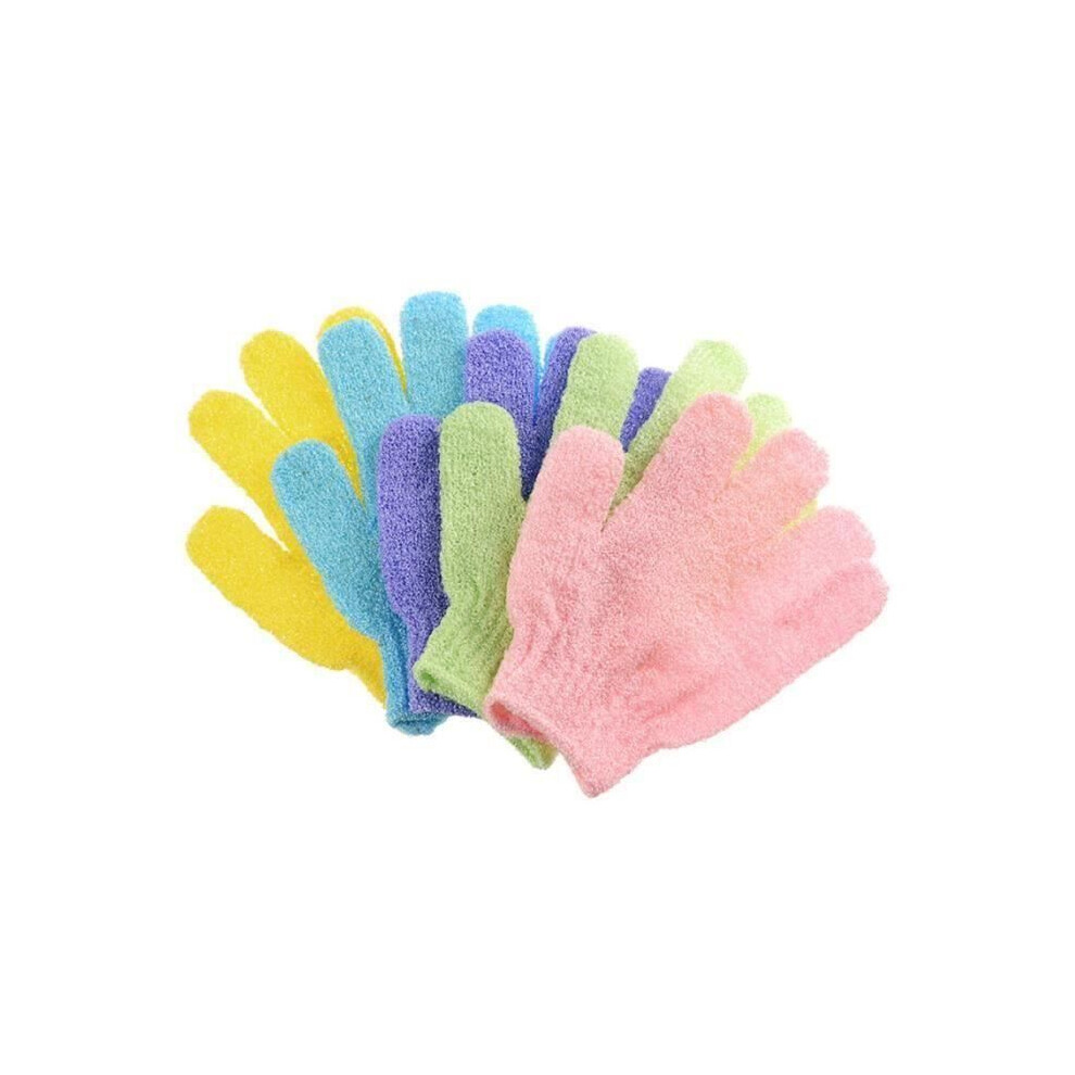 Lot de 20 gants de bain à cinq doigts, pour le nettoyage de la salle de bain, de l'ordinateur portable, exfoliants, gants de toilette