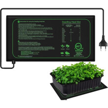 Tapis chauffant hydroponique imperméable pour semis, 52 x 25 cm, 21 W