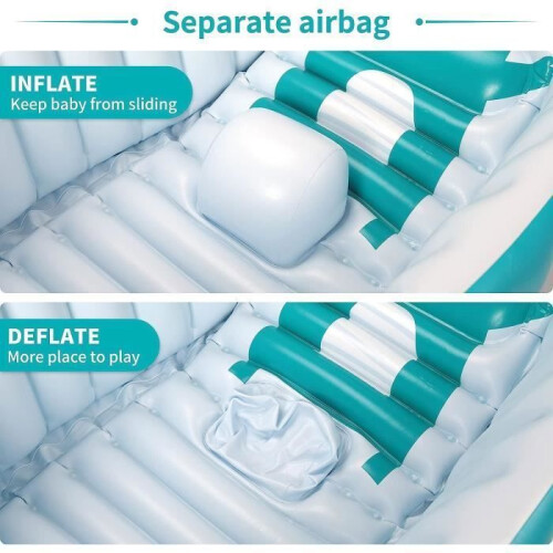 Baignoire gonflable pour bébé - Portable et pliable - Bleu 1