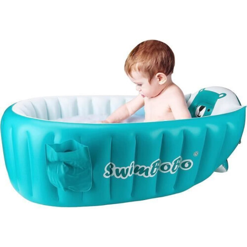Baignoire gonflable pour bébé - Portable et pliable - Bleu