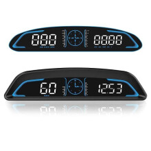 Compteur de vitesse HUD 5,5 pouces avec GPS, affichage numérique universel de la vitesse sur le pare-brise (km/h/mph) pour tous types de véhicules