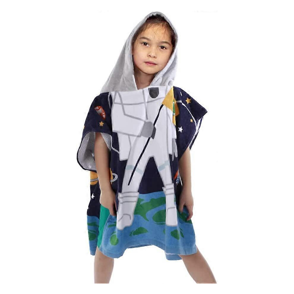 (As show, One size) Hooded Bath Towel for Kids, Child Bath Poncho Super Soft Hooded Cotton Towel Bath Cape Beach Poncho Towel for Girls Boys Kids 2-10 Years Old