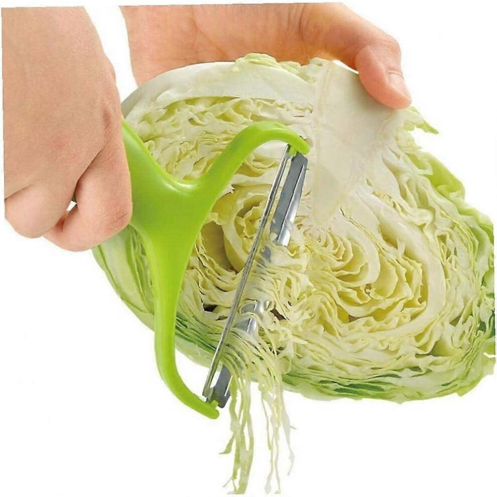 (As show, One size) 1pc Stainless Steel Cabbage Peeler Graters Potato Salad Slicer Cutter Fruit Knife Kitchen Accessories Kitchen Tools