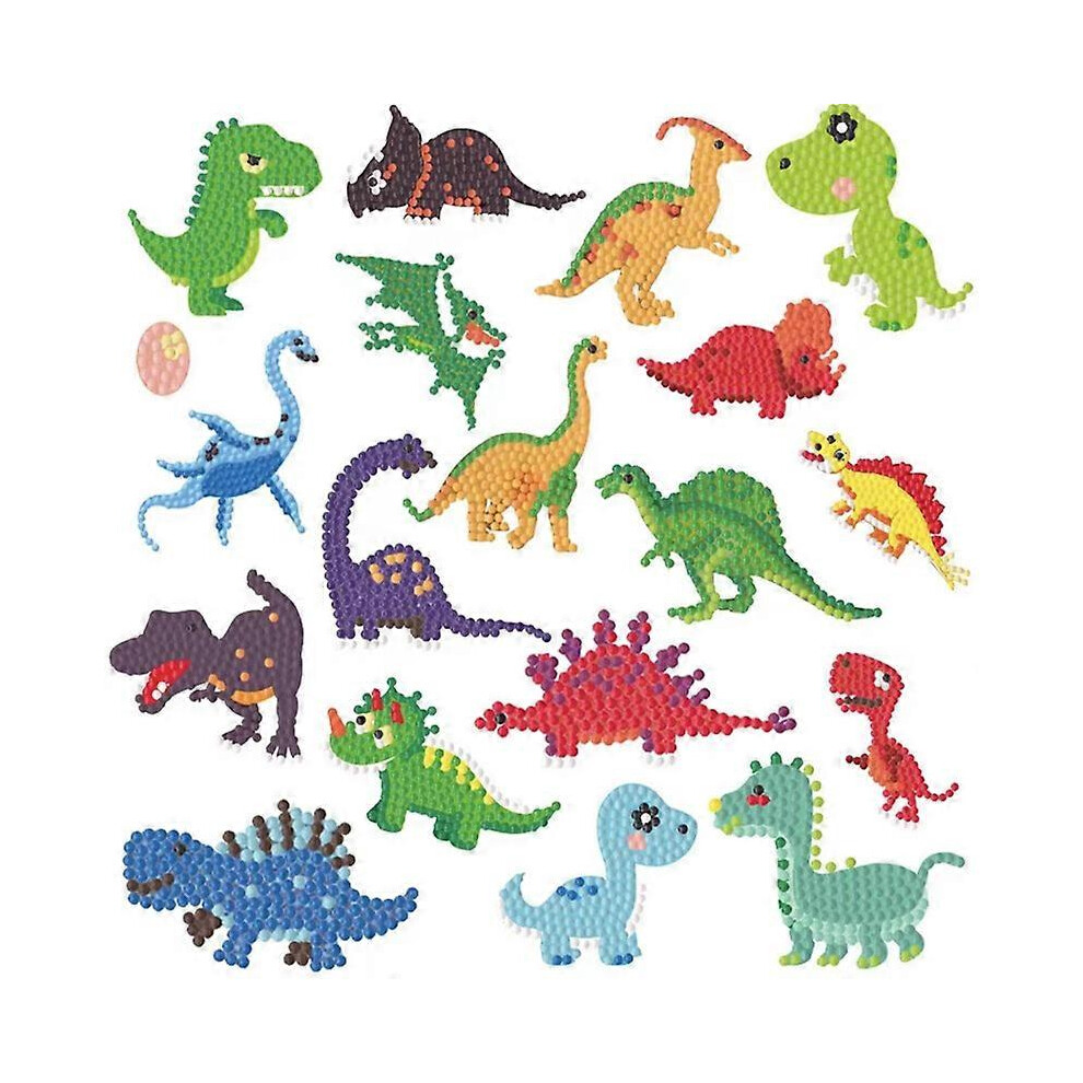 (As show, One size) 19 Pcs Diamond Painting Stickers Kits for Kids, Paint by Numbers Diamonds for Adult Beginners,DIY 5D Diamond Art Mosaic Stickers,