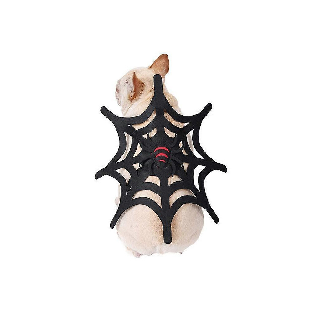 (As show, One size) Spiders Pet Costume Halloween Spider Costume Dogs Cat Decorations Pet Costumes Holiday Dog Clothes Carnival Dress Up A Spider Web