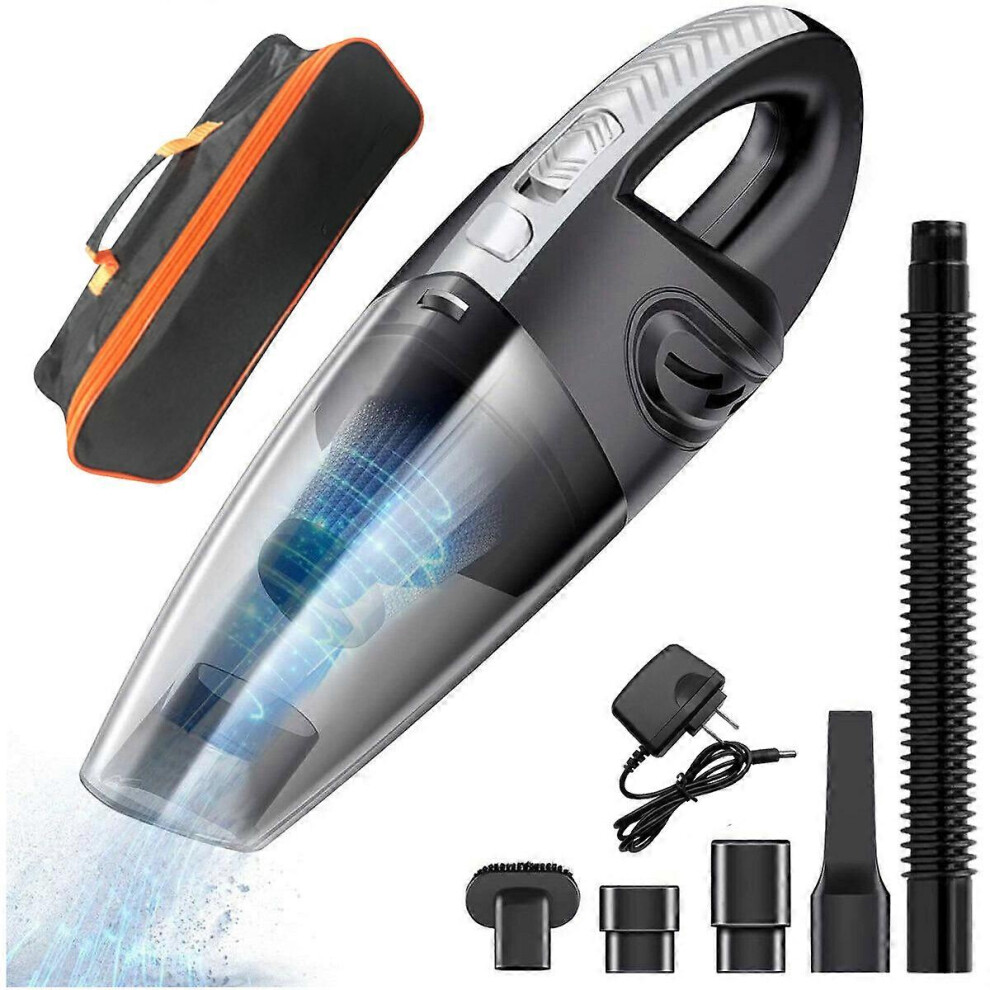 (As show, One size) Cordless Handheld Vacuum Cleaner, 120W Rechargeable Cordless Desktop Vacuum Cleaner, 2600mAh Powerful Quiet Car Vacuum Cleaner, 30 Minutes for Pet Hai